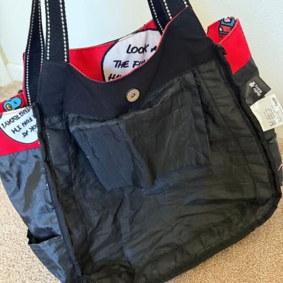 Hello Kitty Tote Bag – Red Roller Skating Design – Sanrio Shoulder Bag - Picture 9 of 10